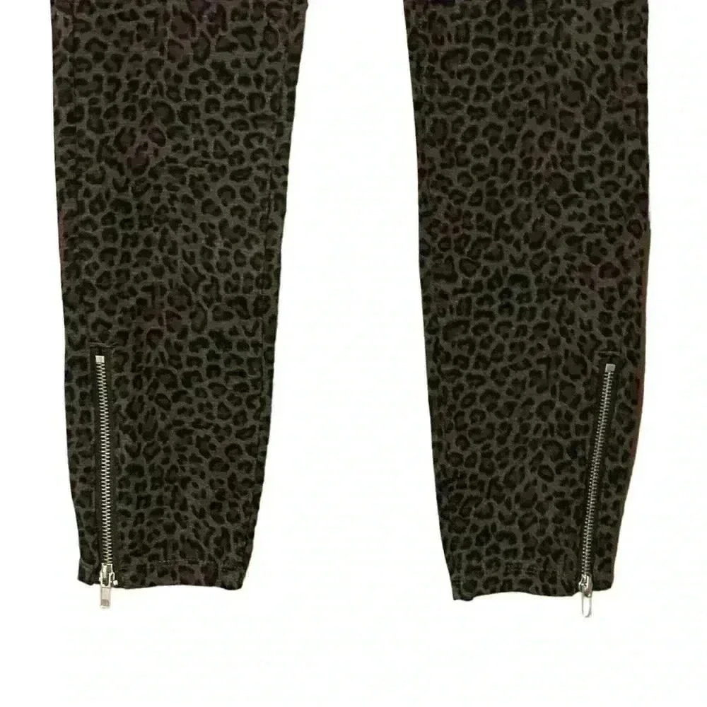 BLANKNYC Leopard Print Moto Skinny Pants 27 Biker Mob Wife NWT - Picture 6 of 11